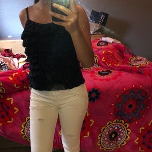 A hollister tank top dark blue only worn once